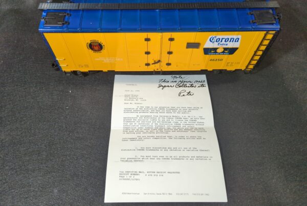 Las Vegas Train World - Train of the Day - REA-46250 Corona Beer Refrigerated Box Car