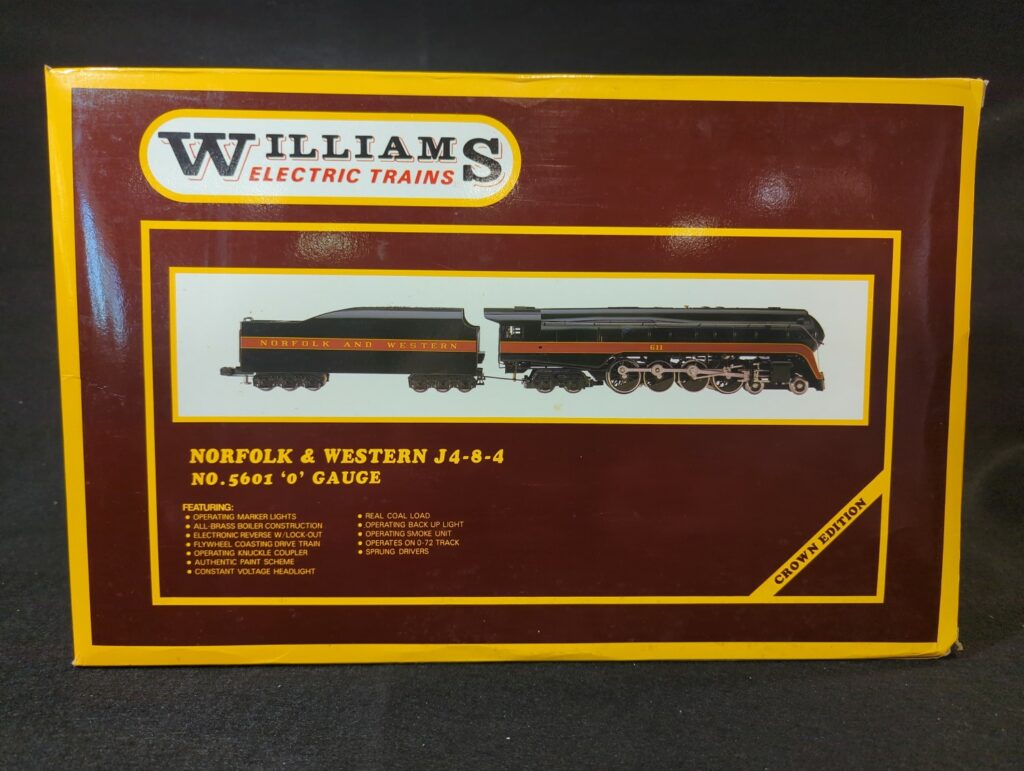 Las Vegas Train World - Train of the Day Williams Locomotives Norfolk & Western J 4-8-4 #611 No. 5601 O Scale