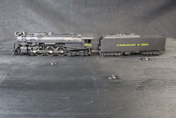 Chesapeake & Ohio Class L-2 Baker 4-6-4 #308 Steam Locomotive w/ Tender Painted Brass - Train of the Day