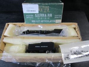 United Scale Models Beautiful Painted Brass Sierra RR 2-6-6-2 #38 Steam Locomotive w Tender Mallet Articulated - HO Gauge - Las Vegas Train World - Train of the Day